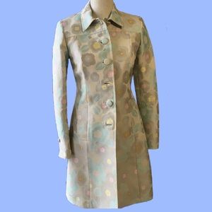 Whistles London pastel brocade coat topper jacket